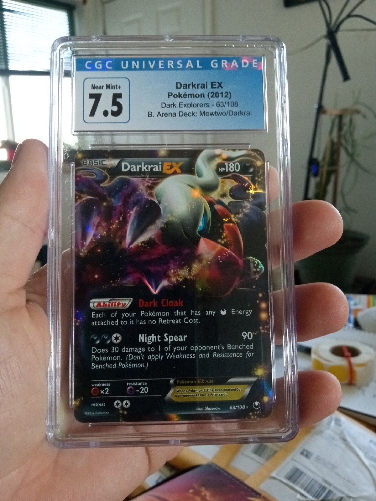 Mega Pokemon Darkrai Ex Card