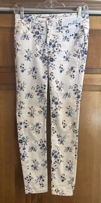 Kensie Tight Skinny Jeans Designs Size 2/26 White Mid Rise