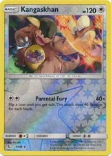Pokemon Hidden Fates Kangaskhan Rare Reverse Holo 47/68