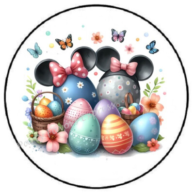 MOUSE EASTER ENVELOPE SEALS LABELS STICKERS PARTY FAVORS