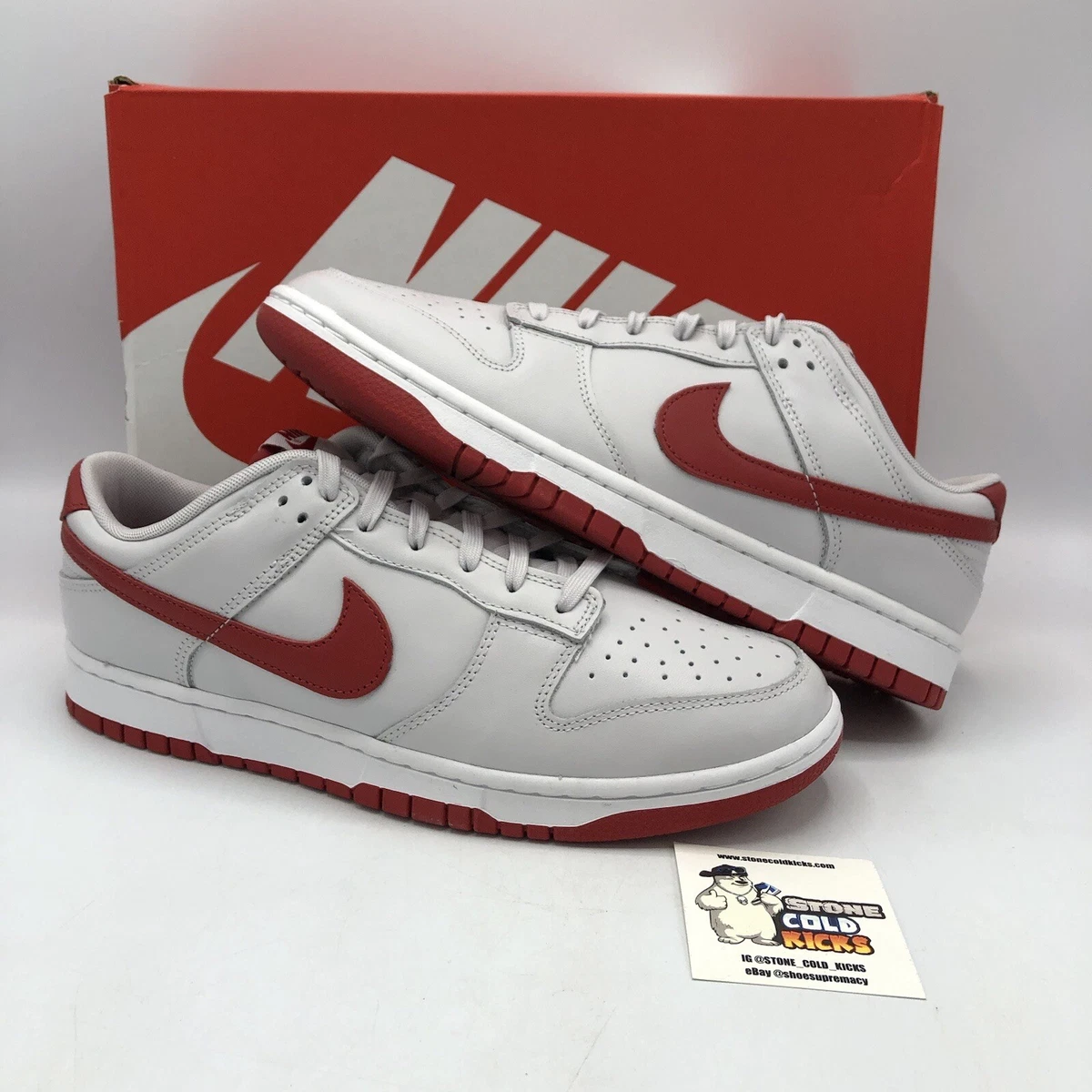 NIKE DUNK LOW SP White Varsity  新品 Nike Dunk Low White Varsity Red for Sale | Authenticity Guaranteed