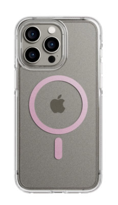 Tech21 FlexQuartz - Apple iPhone 15 Pro Max Case MagSafe Compatible - Clear/Pink
