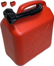 3X Benzinkanister 10L Rot mit flexiblem Ausgießer  Dieselkanister Kanister Sprit
