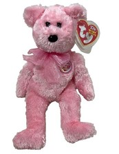 2003 Mom-e Happy Mothers Day Pink Ty Beanie Baby Retired 8 Inch Bear