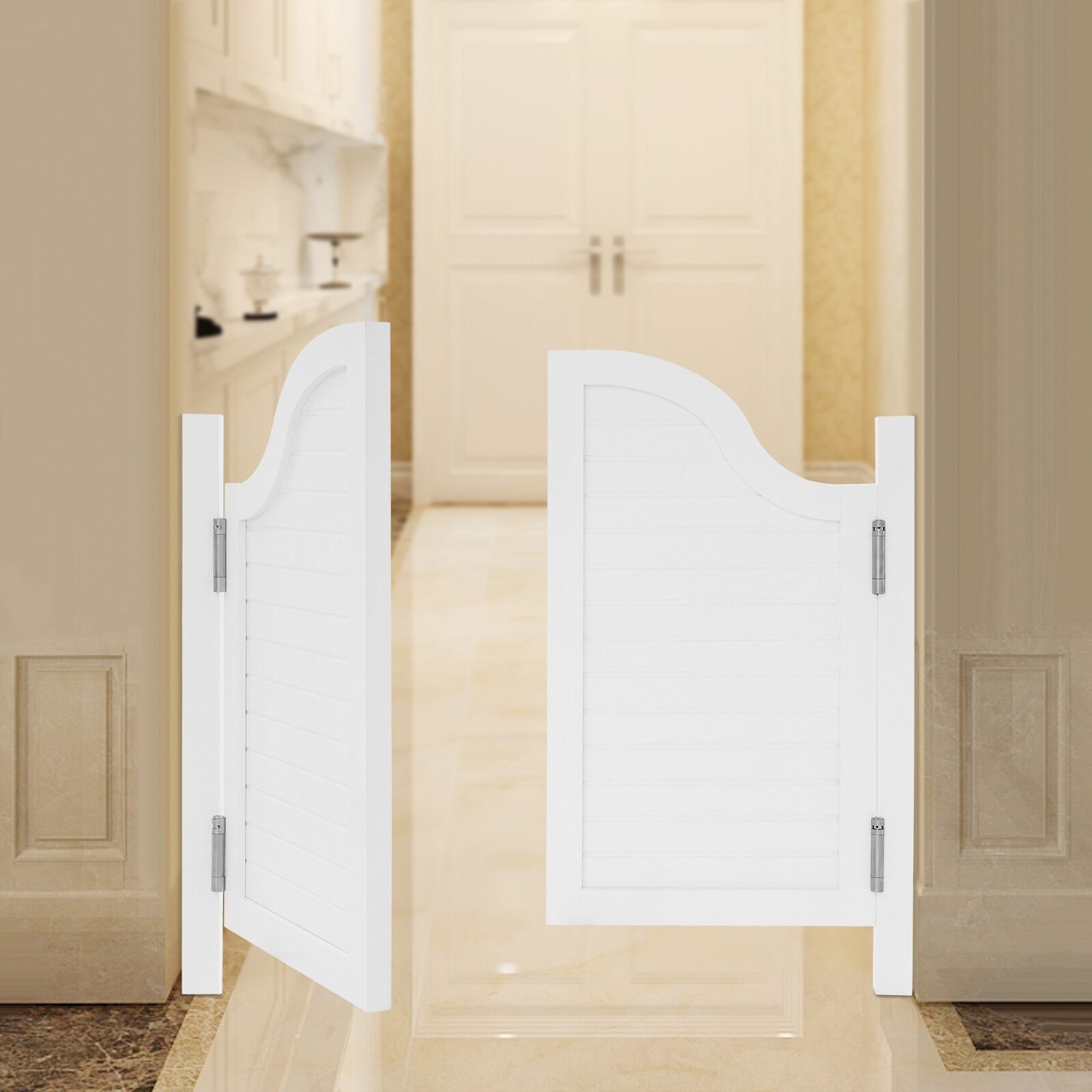 Shop Partition Door - Solid Wood Swing Door for Entrances