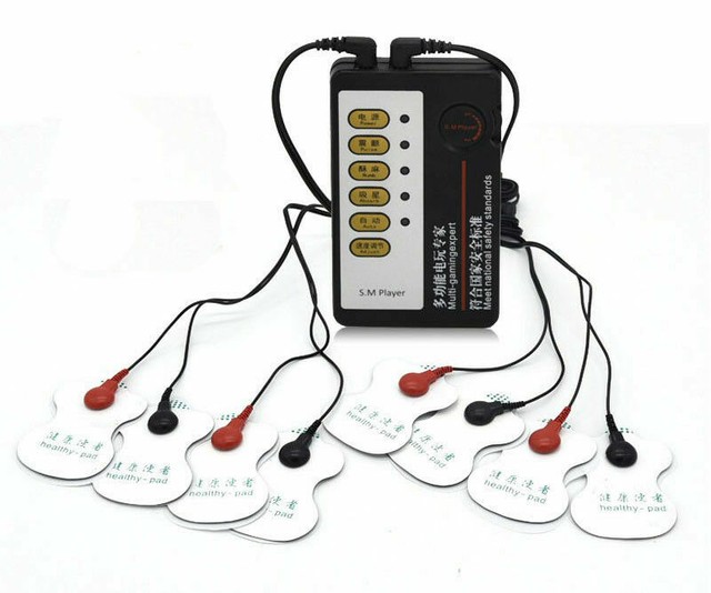 Electro Shock Kit EStim Full Body Massage Pads Men Therapy Device eBay