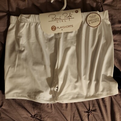 NWT Girls Play shorts Spandex 2 Pack Wear Under Dresses Blk Rene Rofe XL |  eBay