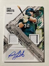 2022 Diamond Kings GAVIN SHEETS RC Auto Dual Jersey Patch White Sox￼
