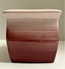 Wamsutta Square Ceramic Tissue Box Cover PURPLE and LAVENDER OMBRE