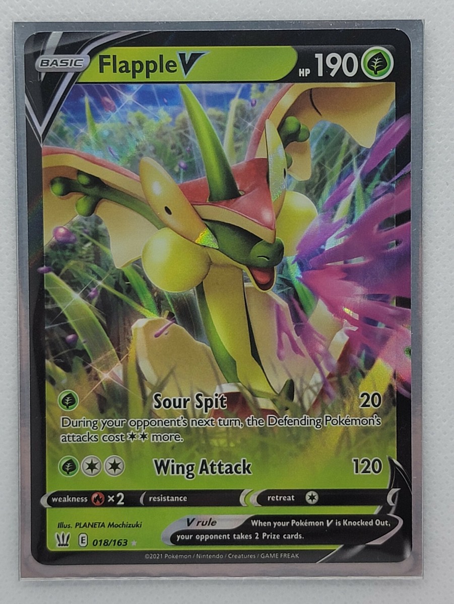 flapple pokemon card price Flapple V 018/163 Battle Styles NM Full Art Ultra Rare Pokemon Card