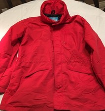 Woolrich Teton High Performance Apparel Made in USA Red Medium Double Zipper Med