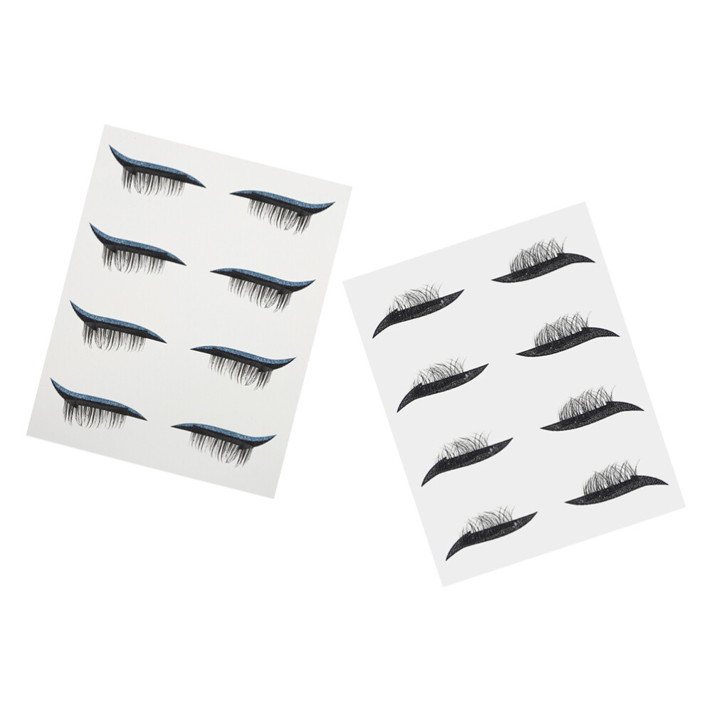 8 Pairs Instant Eyeliner Stickers Eyelash Tapes Glitter Applique eBay