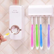 Automatic Toothpaste Dispenser And Dental Brushes Holder Bathroom Accessries Set
