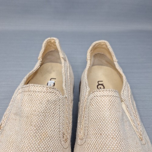 Ugg Tobin Slip On Canvas Loafers Casual Shoes Sand Beige 1011979 Men's Size 11.5 - Picture 6 of 13