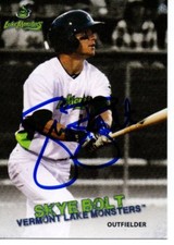 Skye Bolt 2015 Vermont Lake Monsters Signed Card