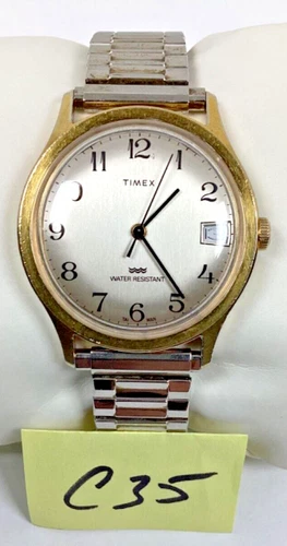 Vintage 1981 Timex Marlin Men’s 35MM Watch, Date, Taiwan 2782010681, Running