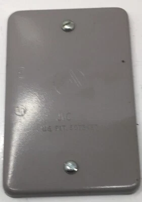 JIC-C APPLETON ELECTRICAL BOX COVER BLANK WITH SCREW AND NEOPRENE GASKET