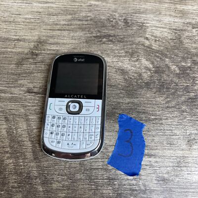 Alcatel One Touch 871A White Silver Bluetooth Color Screen - Main Image