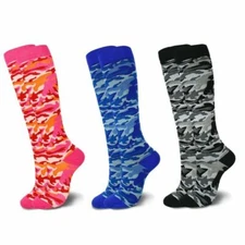 1-3 Pairs Copper Infused Compression Socks 20-30mmHg Graduated Mens Womens S-XL