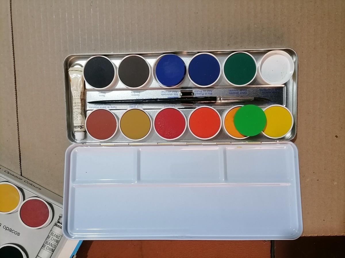 Boîte De Peinture Pelikan K12 - 12 Couleurs + Blanc Opaque - Pour école, Artistes Débutants - Fabriqué En Allemagne - 5