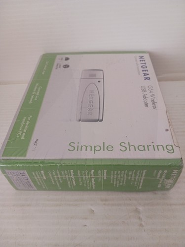 NETGEAR WG111 G54 Wireless USB Adapter WG111US 54 MBPS - Picture 3 of 3
