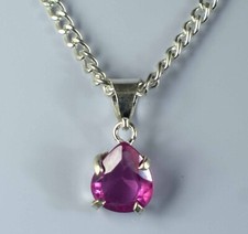 Natural Pear Pink Kunzite 6.90 Ct/12 mm Gemstone Certified Pendant See Video