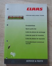 Claas Mähdrescher Vario Schneidwerk V540 - V1050 Lexion Tucano Ersatzteilliste