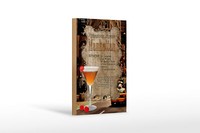 Holzschild Rezept 12X18 Cm Manhattan Zutaten Canadian Deko Schild