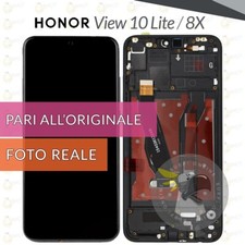 DISPLAY HONOR VIEW 10 LITE / 8X JSN-L21 L11 L22 SCHERMO FRAME NERO LCD VETRO