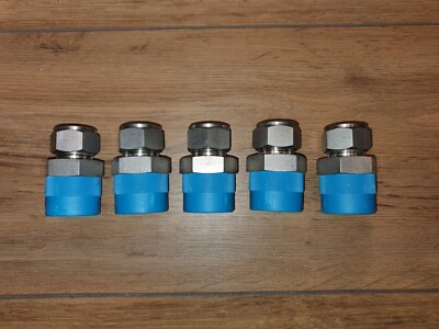 5 x Swagelok SS-1210-1-16RT Fittinge 3/4'' Rohr auf 1'' BSPT Gewinde Außengewinde rostfrei