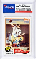 Dan Fouts Signed San Diego Chargers 1982 Topps 2 Card W/ Air Coryell Insc on sale Dan Fouts Signed San Diego Chargers 1982 Topps 2 Card W/ Air Coryell Insc on sale