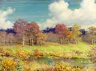 Home Decor Autumn Landscape Oil Painting Giclee Canvas