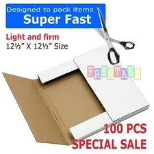 100 LP Premium Record Album Mailers Book Box Variable Depth Laser Disc Mailers