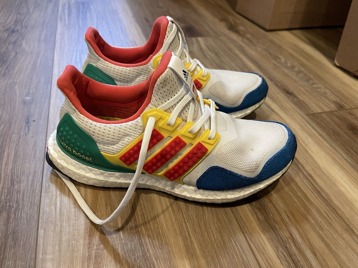 Adidas UltraBoost LEGO size 4.5 Multi White 2021 NO BOX | eBay