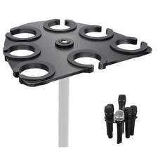 Microphone Holder Multi Mic Holder for Wired and Wireless Mics Multiple Micro...