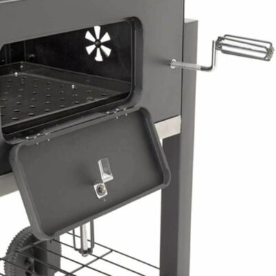 LANDMANN GrillChef Deckel-Holzkohlegrillwagen - Schwarz (11503  
