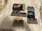 5 Super Nintendo Games Lot: Mario World Psyco Racing Sim Earth Alfred Chicken +