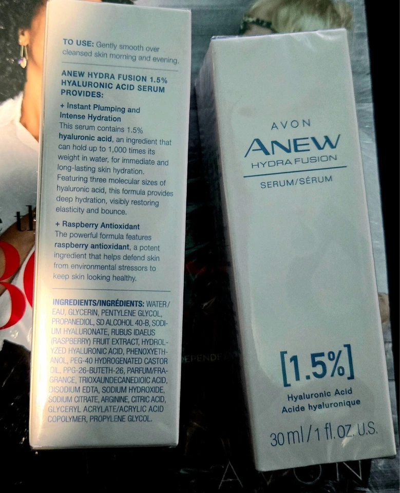 *NEW AVON Anew Hydra Fusion 1.5% Hyaluronic Acid Serum - Image 4 of 4