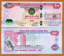 United Arab Emirates, 100 Dirhams, 2018, P-New, UNC New Security features