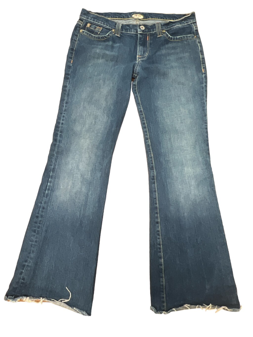 Kasil David lim boot cut raw hem patchwork pocket… - image 1