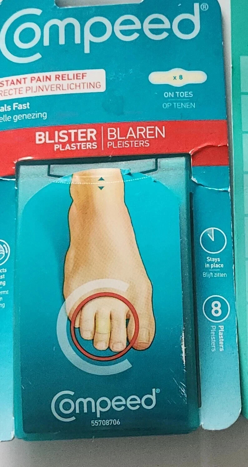 Compeed Blister Plasters (8) On Toes Instant Pain Relief
