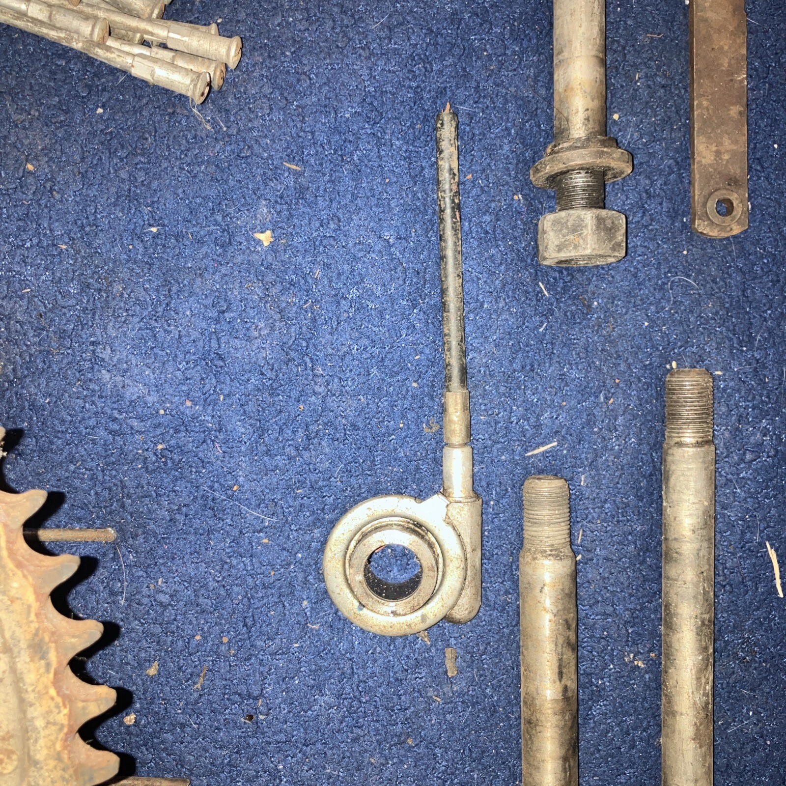 Harley XLCH Ironhead XL Sportster Rear Brake Drum w/ Wheel Hubs And