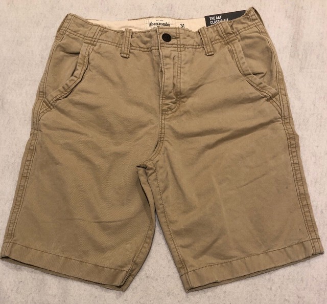 distressed khaki shorts