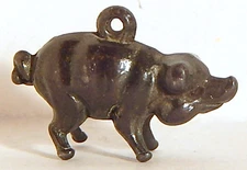 1920 CRACKER JACK VINT PIG HOG FULLY DIMENSIONAL CHARM