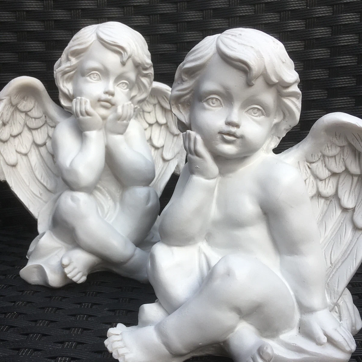 Friedhof Figur H22cm Engel Solar LED Grab Licht Grabschmuck