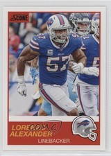 2019 Score Lorenzo Alexander #128 1pi5