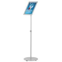 Update Displays InfostäNder Economy Silber Din A3 30,5 X 30,5 X 92,3 - 142,8 Cm,
