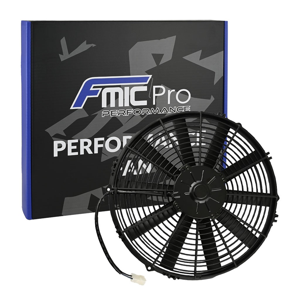 Ventilador de refrigeración de radiador eléctrico universal de 12 V empuje FM...