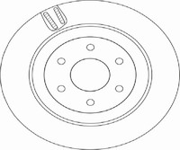 TRW 2X Bremsscheibe Hinten Ø308 Mm BelüFtet FüR Mercedes-Benz X-Klasse 470