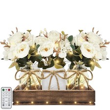 HOMECOR Mason Jar Centerpiece Table Decor for Dining Room - Table Decorations...